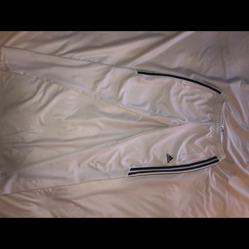 Women’s Size XS White Adidas Sweats